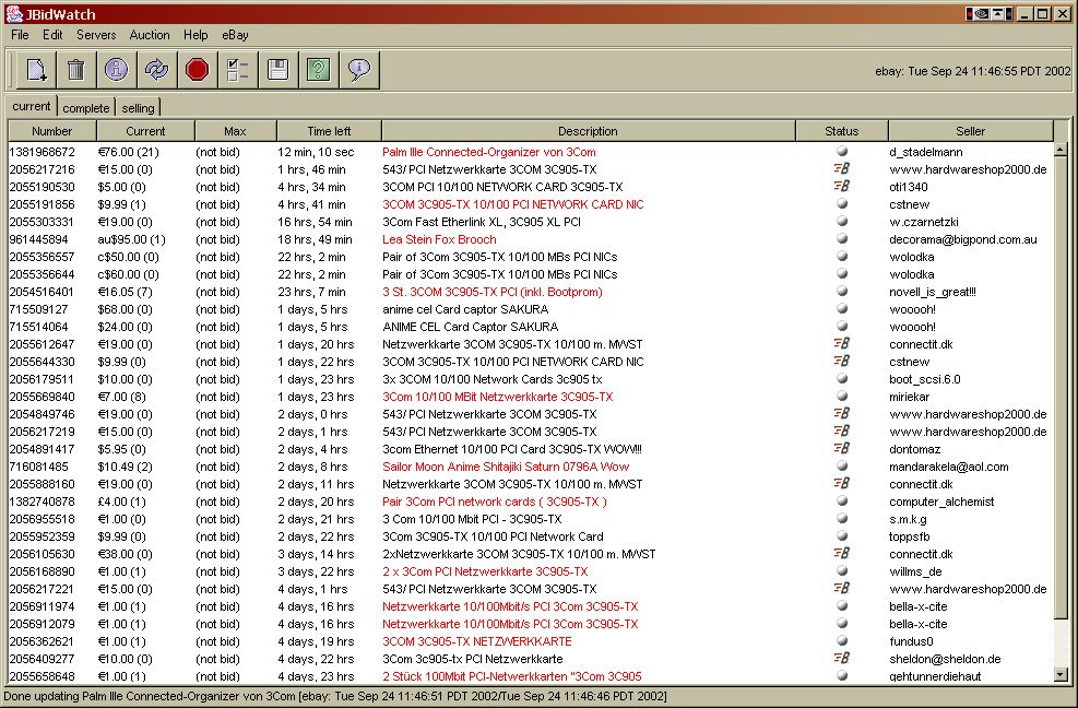 The main display, showing multiple currencies and everything.